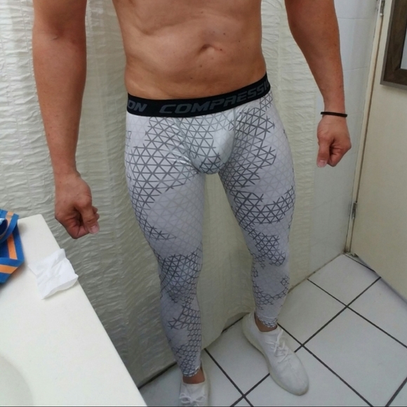 Mens Compression tights. - Picture 2 of 8